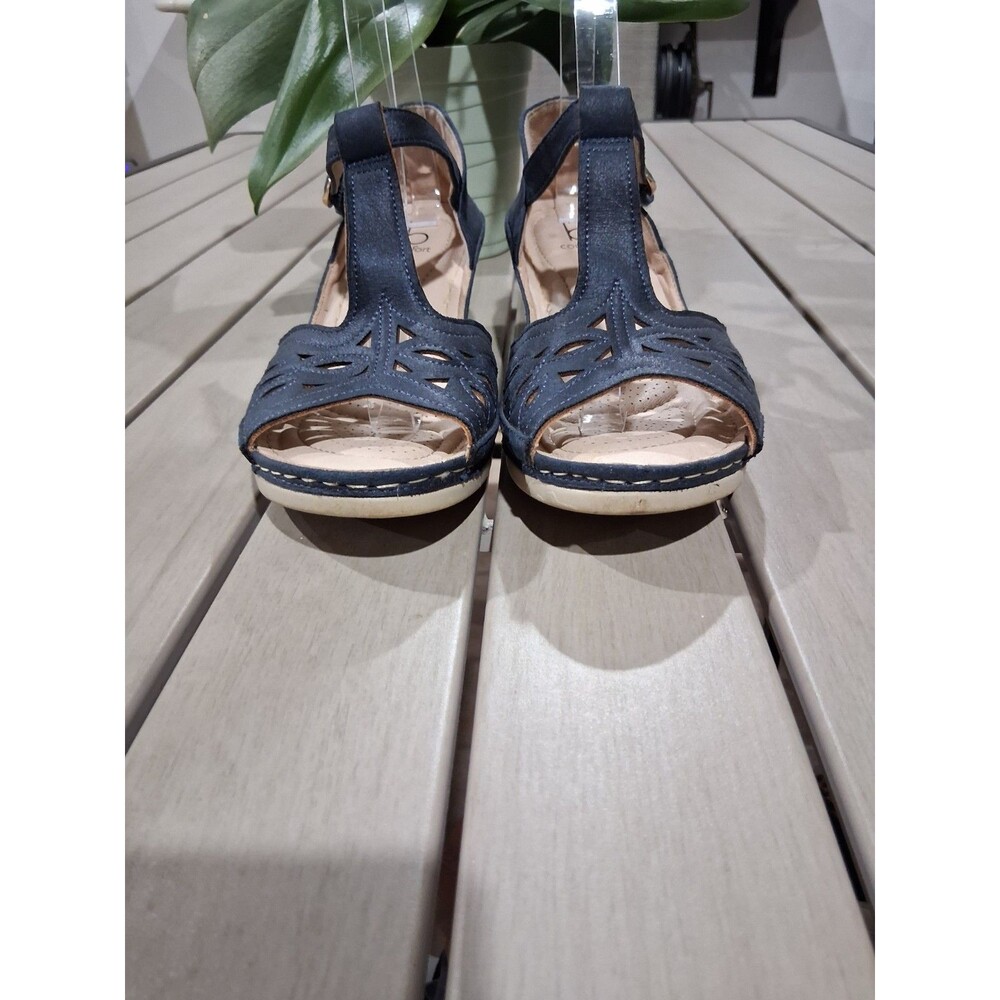 B Comfort Womens Wedge Sandals; Open Toe EU 40 Appr 9US SB6 - Picture 9 of 10